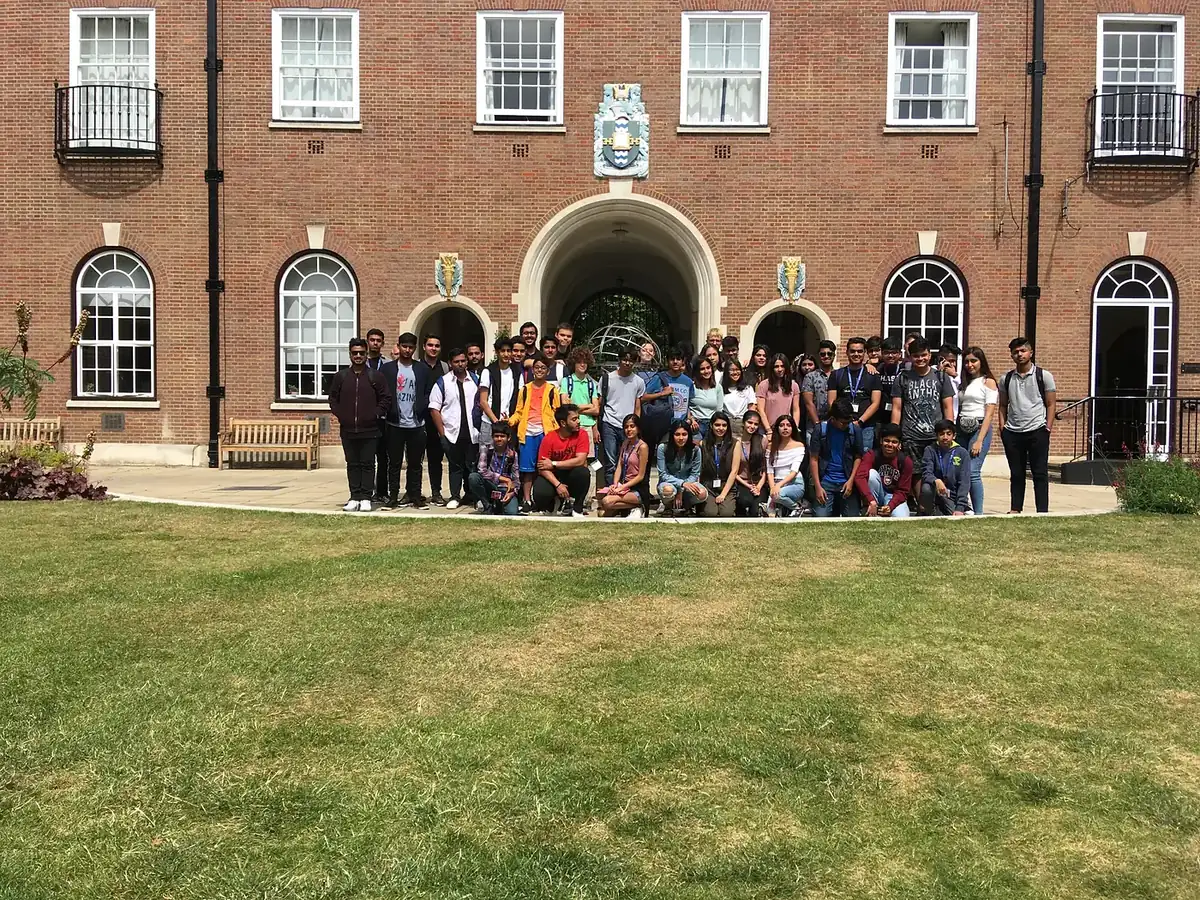 The summer cohort outside an Oxford college