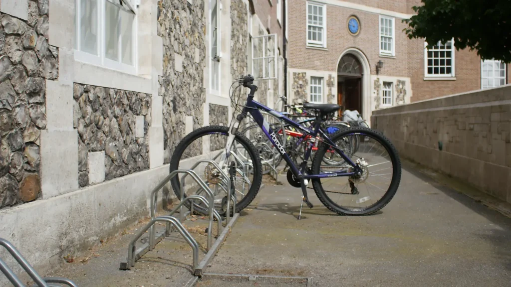 Bicycles in an Oxford lane