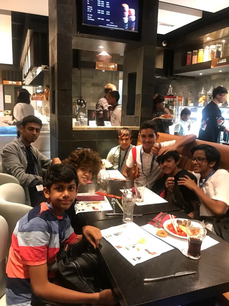 Dinner out with friends